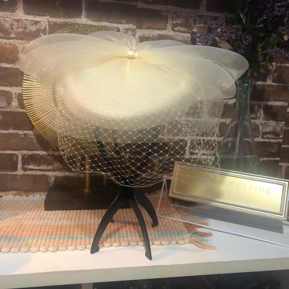 Vintage Tea Wedding Church hat